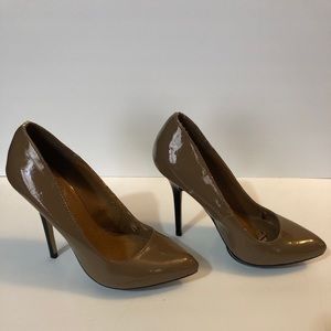 Beige and Black Heels